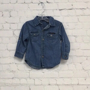 Calvin Klein Jeans 18M Denim Button Down Shirt
